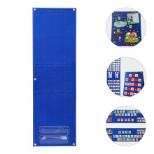 Felt Board Flannel Blue Teaching Aid 42.05x13.36x0.20 in