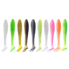 Soft Plastic Fishing Lures T-Tail 55mm 50Pcs
