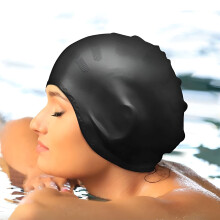 Silicone Swimming Cap with Elastic Ear Protection