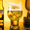 Clear Beer Glasses Pilsner Style 15.5 oz 4
