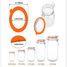 Food-Grade Silicone Mason Jar Seals Leak-Proof O-Ring