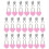 Mini Heart Padlock with Key 20 Sets 3