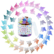 Butterfly Hair Clips Pastel Mini 50 Pieces