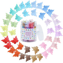 Butterfly Hair Clips Pastel Mini Hair Accessories 50 Pieces
