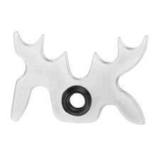 Billiards Cue Bridge Head with Soft Rubber Center