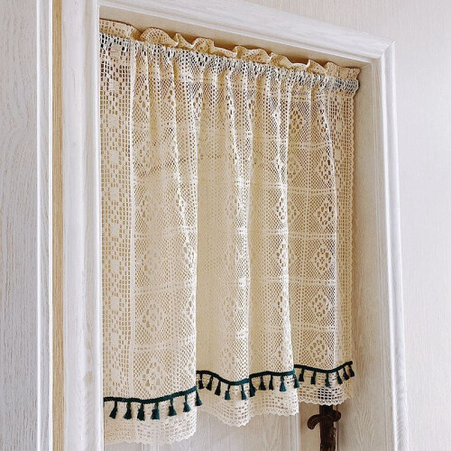 Lace Crochet Kitchen Curtain Valance Handmade 2
