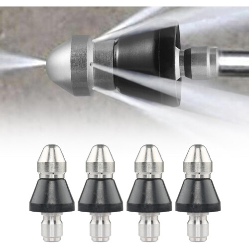 Sewer Cleaning Nozzle High-Pressure 1/4 Inch