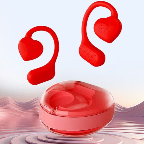 Hjerteformet trådløst Bluetooth-headset med støj 2