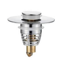 Sink Drain Pop-up Plug Stainless Steel Brass Core 28-33mm