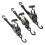 Motorcycle Tie Down Strap Set Polyester Ratchet Hook 4 Pack 4
