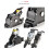 Motorcycle Tie Down Strap Set Polyester Ratchet Hook 4 Pack 5