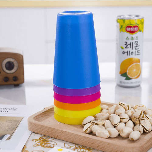 Triani Plastic Tumblers Reusable 9 oz 12-Pack 2