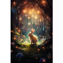 Fantasy Easter Bunny Wooden Puzzle 300 Pieces