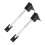 Child Height Stadiometer Black 2 Pieces Retractable Iron 1