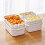 Recipiente frigider din plastic stivuibile cu capace, pachet de 12 4