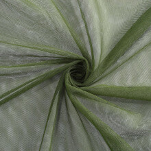 Polyester mesh fabric dark olive green 197x63 inch