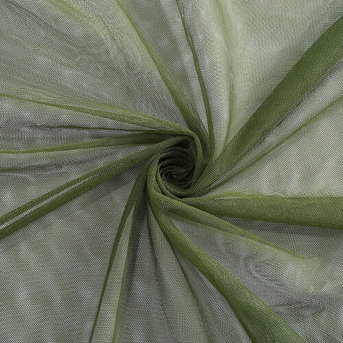 Polyester mesh fabric dark olive green 197x63 inch