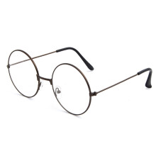 Metal Frame Round Eyeglasses Clear Lens Lightweight