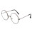 Metal Frame Round Eyeglasses Clear Lens Lightweight 1