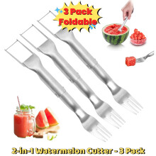 Watermelon Slicer Fork 3-Pack Stainless Steel