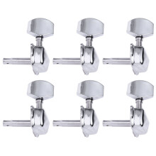 Guitar Tuning Pegs Vintage Style Silver 6Pcs