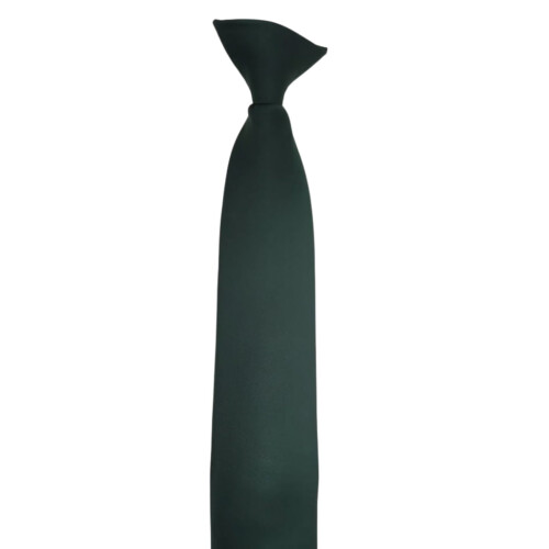 Solid Color Clip-On Neck Tie Adjustable Pre-Tied