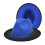 Panama Fedora Hat Blue Wide Brim Wool Blend 1