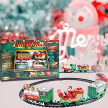 Kids Christmas Train Set with Sounds Lights Rechargeable