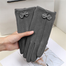 Women's Winter Gloves Thick Thermal Windproof Grey