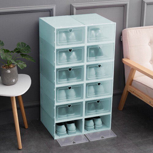 Clear Plastic Pitcher and Shoe Box Organizer Set