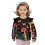 Girls Ruffle Sweatshirt Long Sleeve Mushroom Print Pullover 1