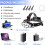Lampe frontale rechargeable à 8 LED, 18 000 lm, étanche, rouge 6