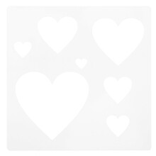 Reusable Heart Stencil for DIY Craft Painting 1 Set