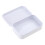 Rectangular Metal Storage Tin with Slide Lid White 3