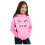 Mädchen-Hoodie aus Baumwolle, langärmeliger Pullover, rosa, Größe 160 4