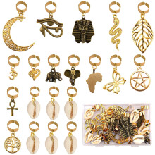 Adjustable Locs Hair Cuffs and Charms 20 pcs