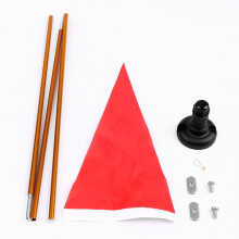 Kayak Safety Flag Kit Aluminum Alloy Nylon 8.5mm