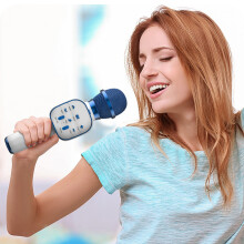 Wireless Karaoke Mic with Bluetooth Speaker and 4 Sound