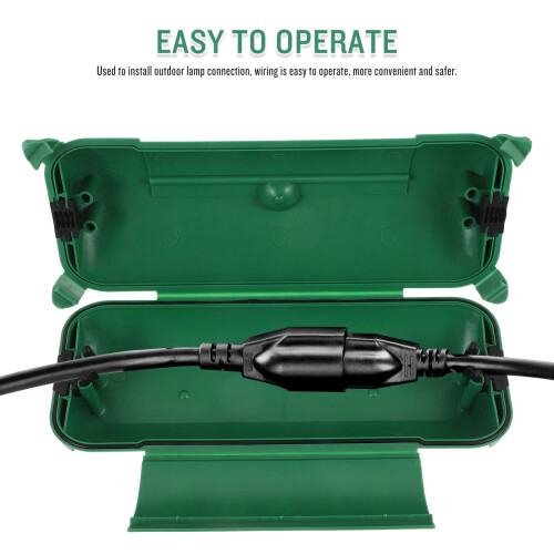 Outdoor Cord Protector with Green Junction Box 1