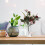 Heart Shaped Acrylic Flower Holder Decoration Set 4