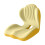 L-Shaped Car Seat Cushion Memory Foam Yellow 4
