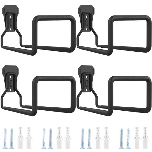 Metal Hose Holder Wall Mount 4 Pack