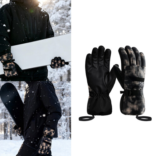 Windproof Thermal Ski Gloves Unisex Waterproof Warm Winter 1