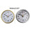 Mini Clock Insert  White Face Golden/Silver Tone Arabic-Gold 3