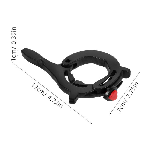 Motorcycle Throttle Lock Grip ABS Black 1 Pair 1