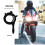 Motorcycle Throttle Lock Grip ABS Black 1 Pair 8