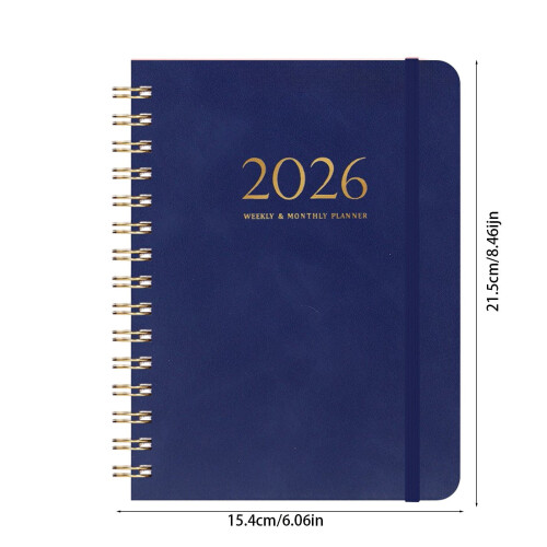 A5 Planner Faux Leather Hardcover 140 Sheets 2