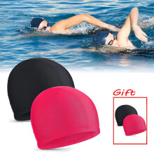 Swimming Cap Unisex Fabric 2 Pieces