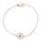 Bracciale da donna regolabile in argento sterling 925 con girasole 2