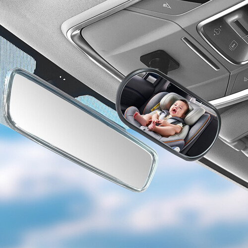 Rear View Safety Mirror Wide Angle Convex 1 Piece 1